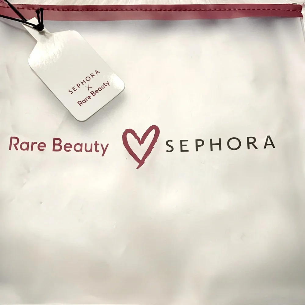 Rare Beauty💄Sephora Waterproof Clear Zip Pouch